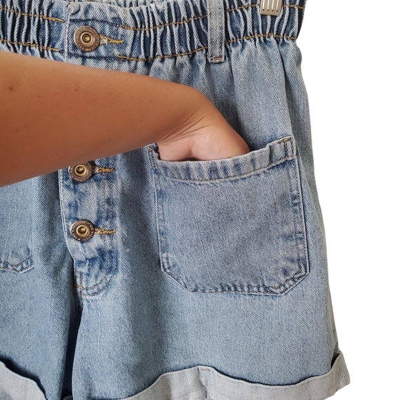Vintage-Inspired High Waist Denim Shorts Retro Baggy Coastal Cowgirl - Picture 9 of 10